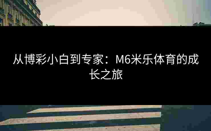 从博彩小白到专家：M6米乐体育的成长之旅